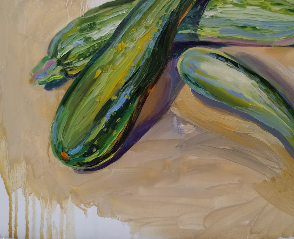 Oil painting Zucchini Nina L - 9