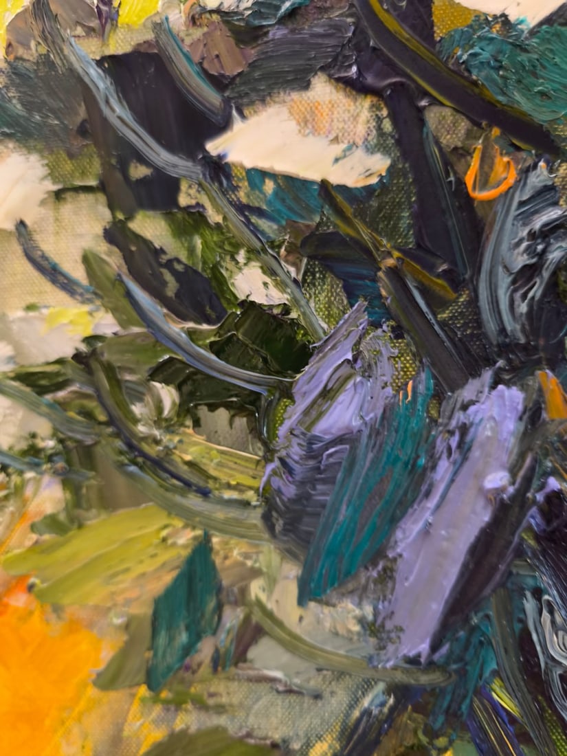 Oil painting Chrysanthemums Nina L - 10