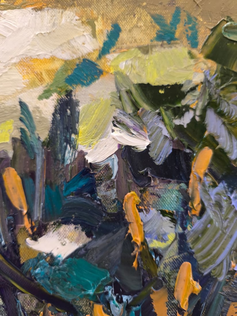 Oil painting Chrysanthemums Nina L - 7