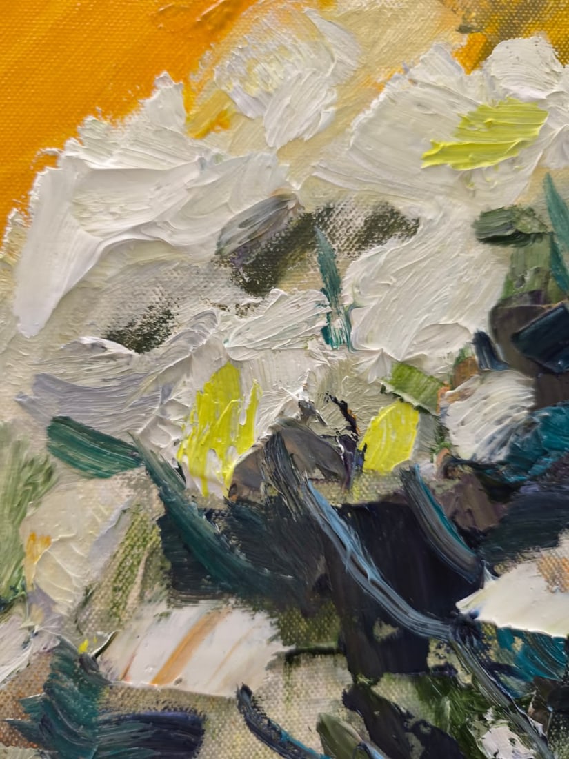 Oil painting Chrysanthemums Nina L - 8