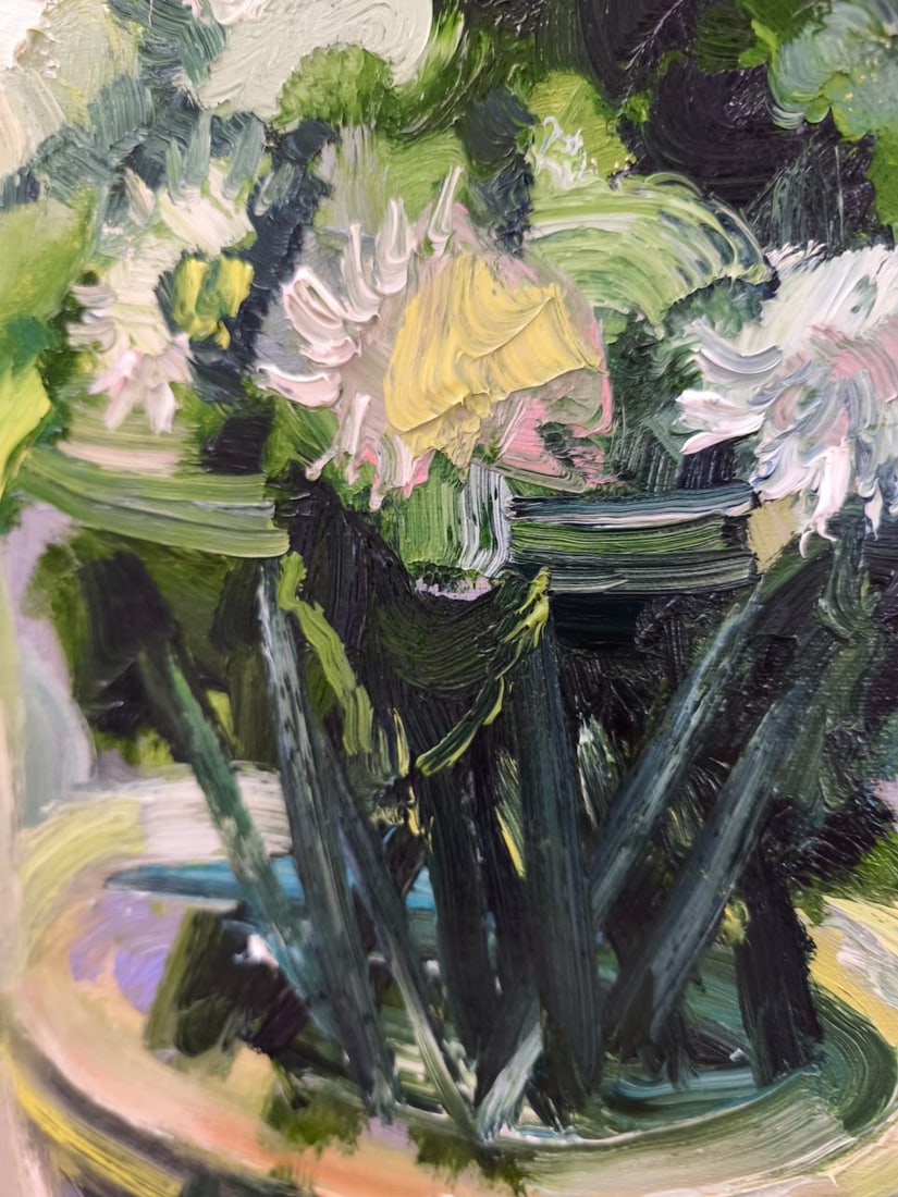 Oil painting Chrysanthemums Nina L - 10