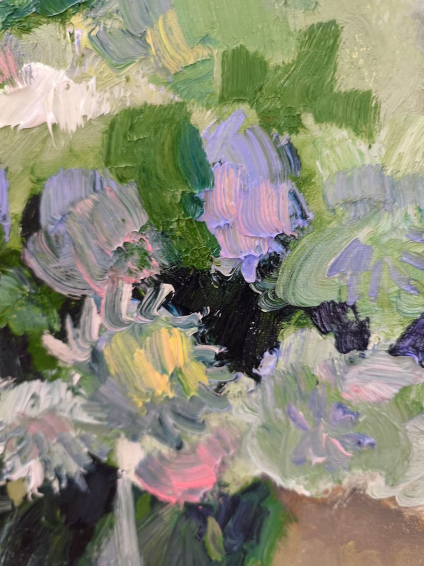 Oil painting Chrysanthemums Nina L - 2