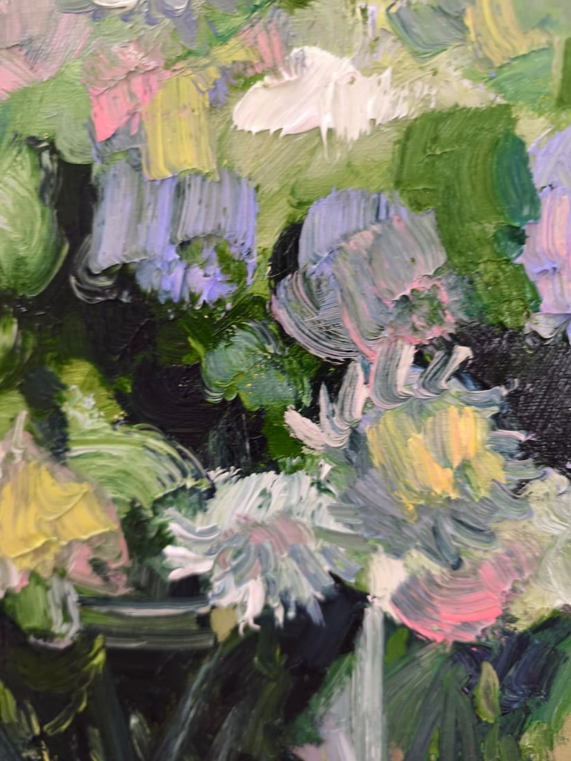 Oil painting Chrysanthemums Nina L - 3