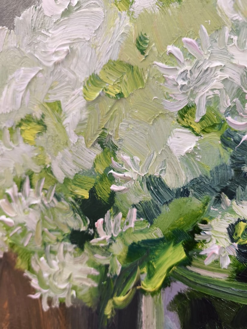 Oil painting Chrysanthemums Nina L - 8