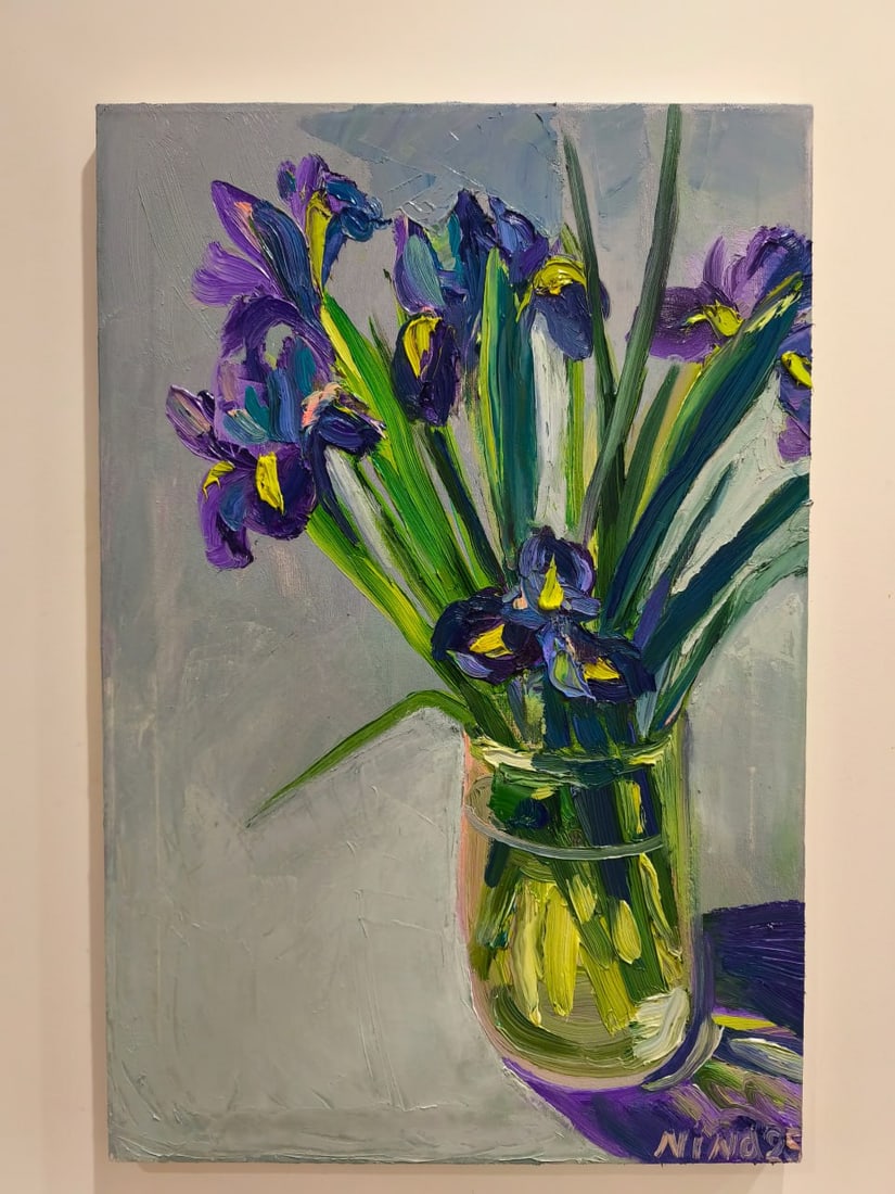 Oil painting Irises Nina L - 7
