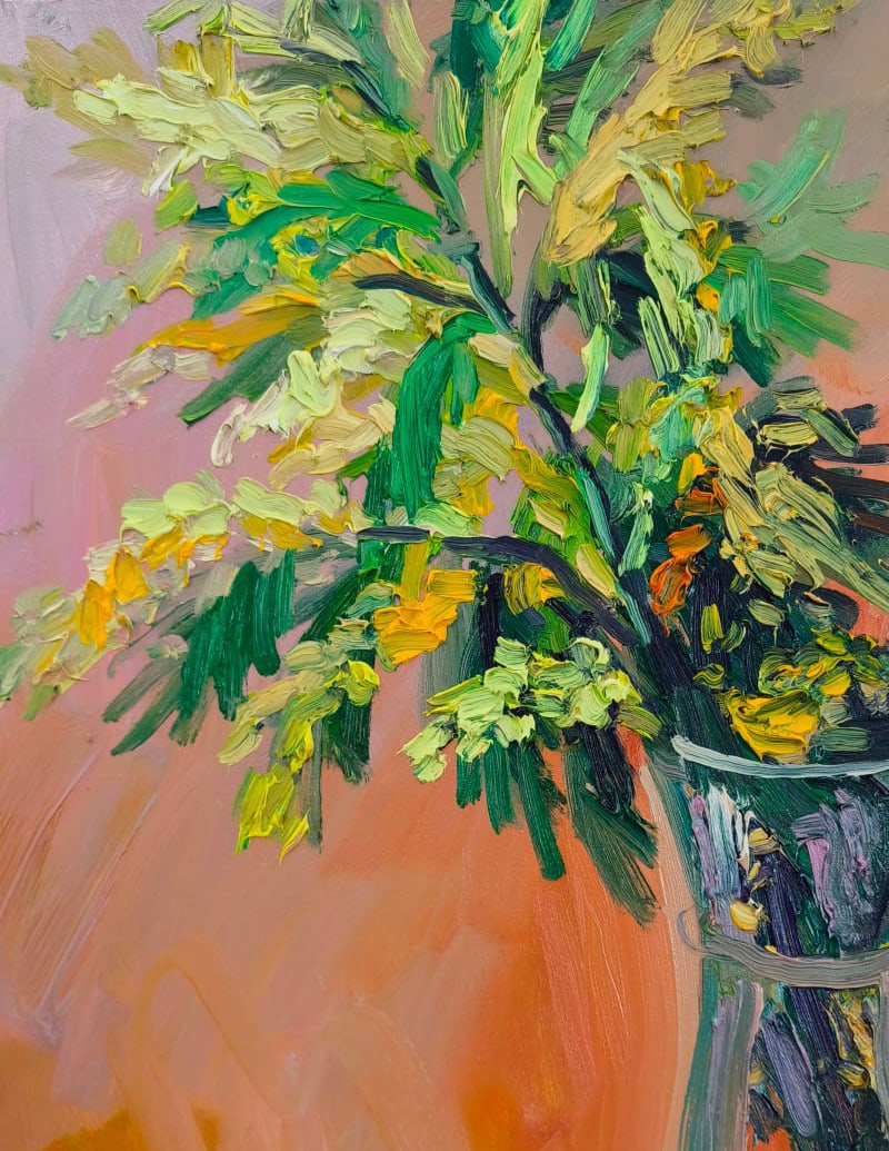 Oil painting Mimosa Nina L - 4