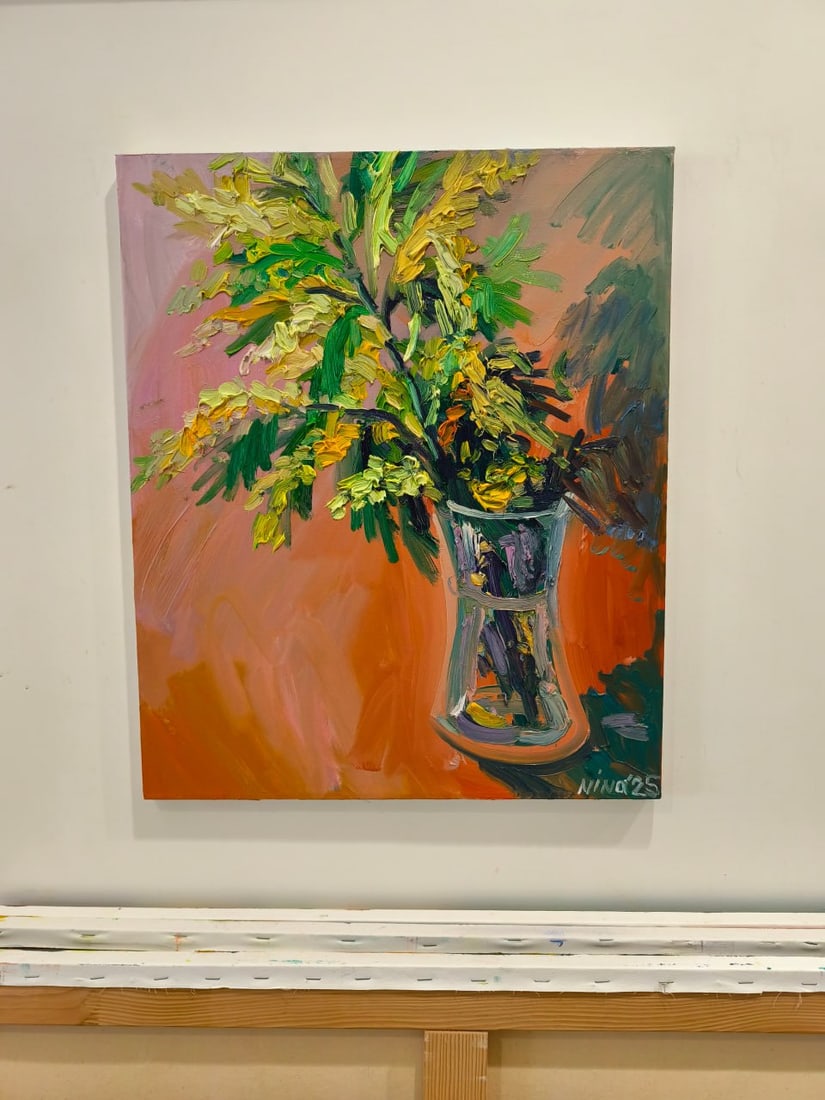 Oil painting Mimosa Nina L - 9