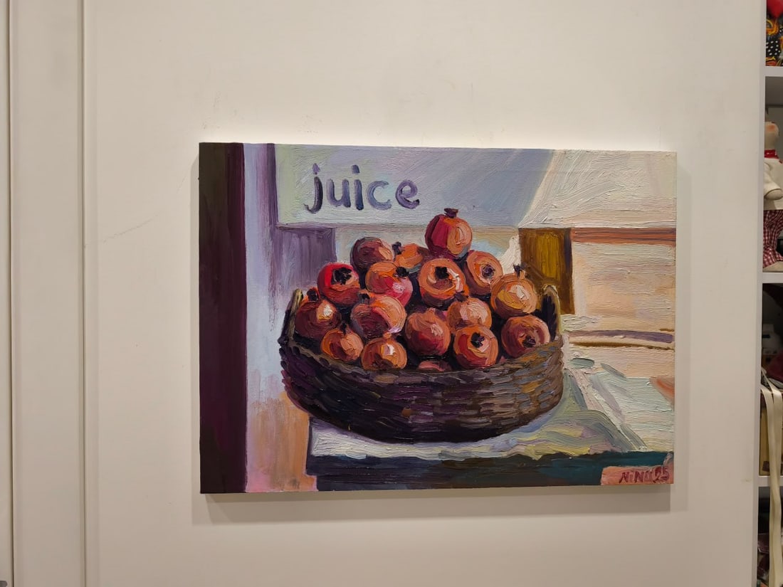 Oil painting Pomegranate juice Nina L - 2