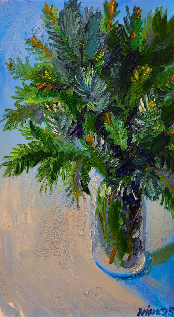 Oil painting Spruce Nina L (1 of 9)