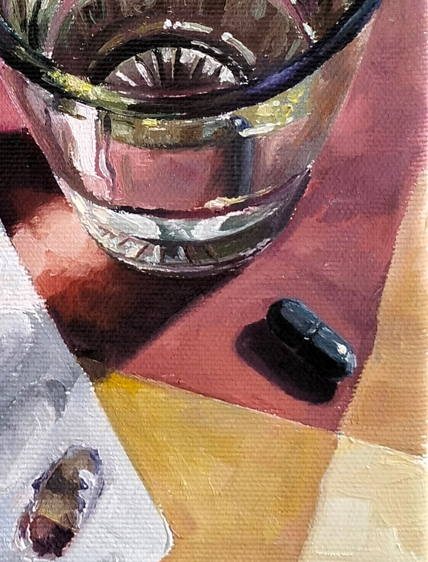 Oil painting Red roses a series of paintings Ordinary M.Goreeva - 7