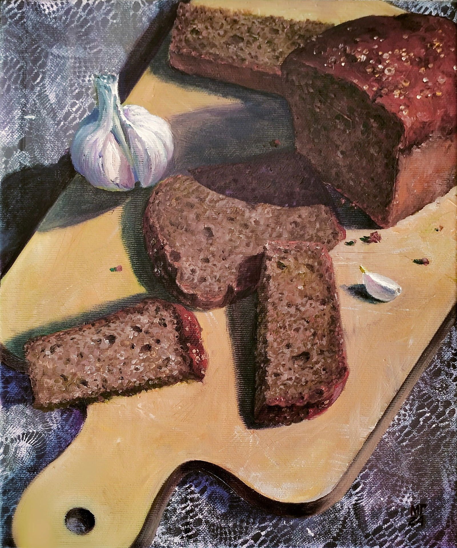 Oil painting Rye a series of paintings Ordinary M.Goreeva (1 of 10)