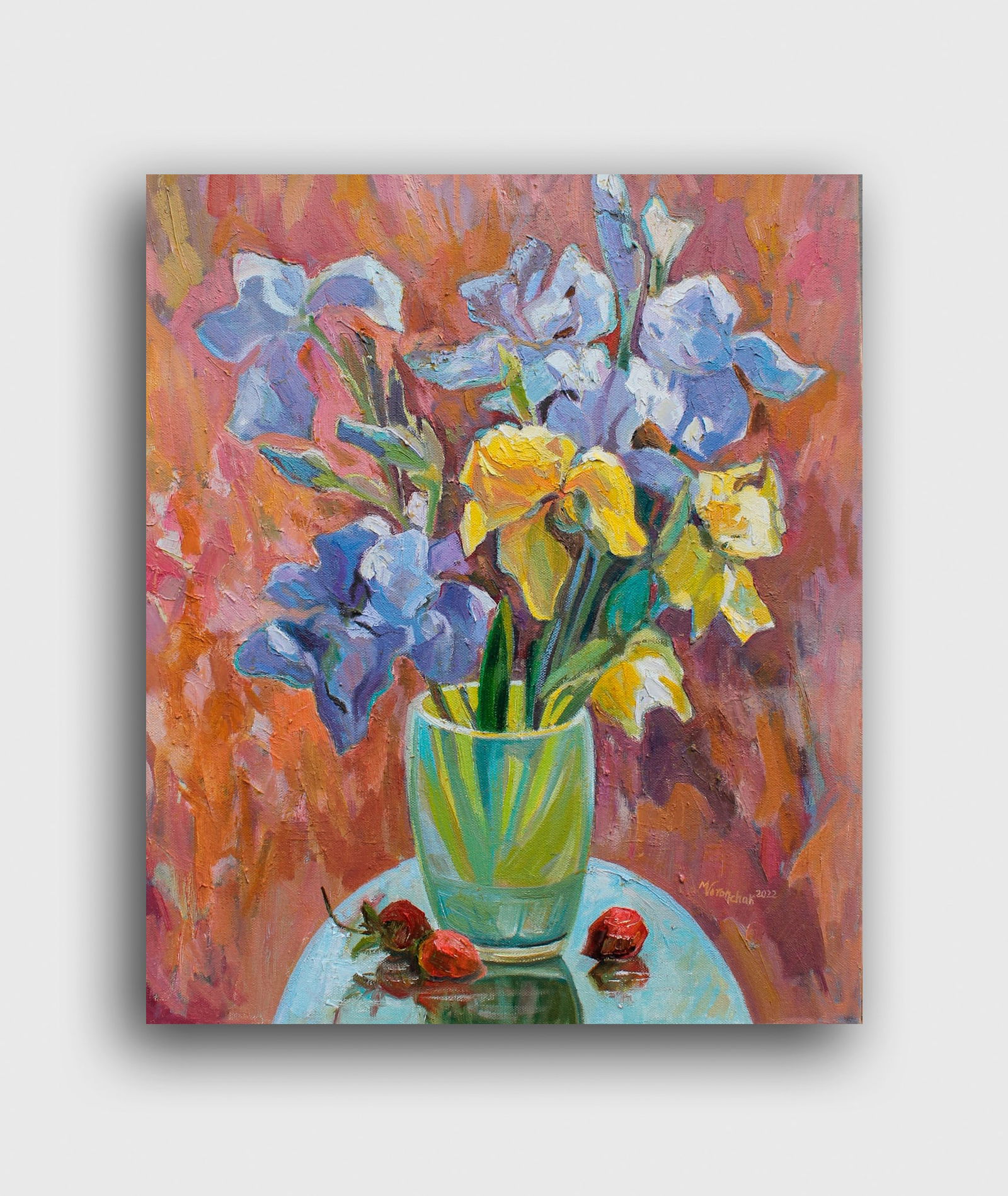 Oil painting Irises Maria Voloschak - 6
