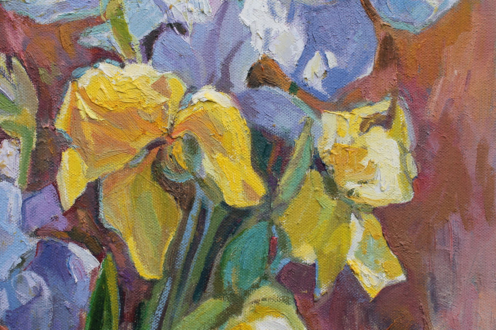 Oil painting Irises Maria Voloschak - 7