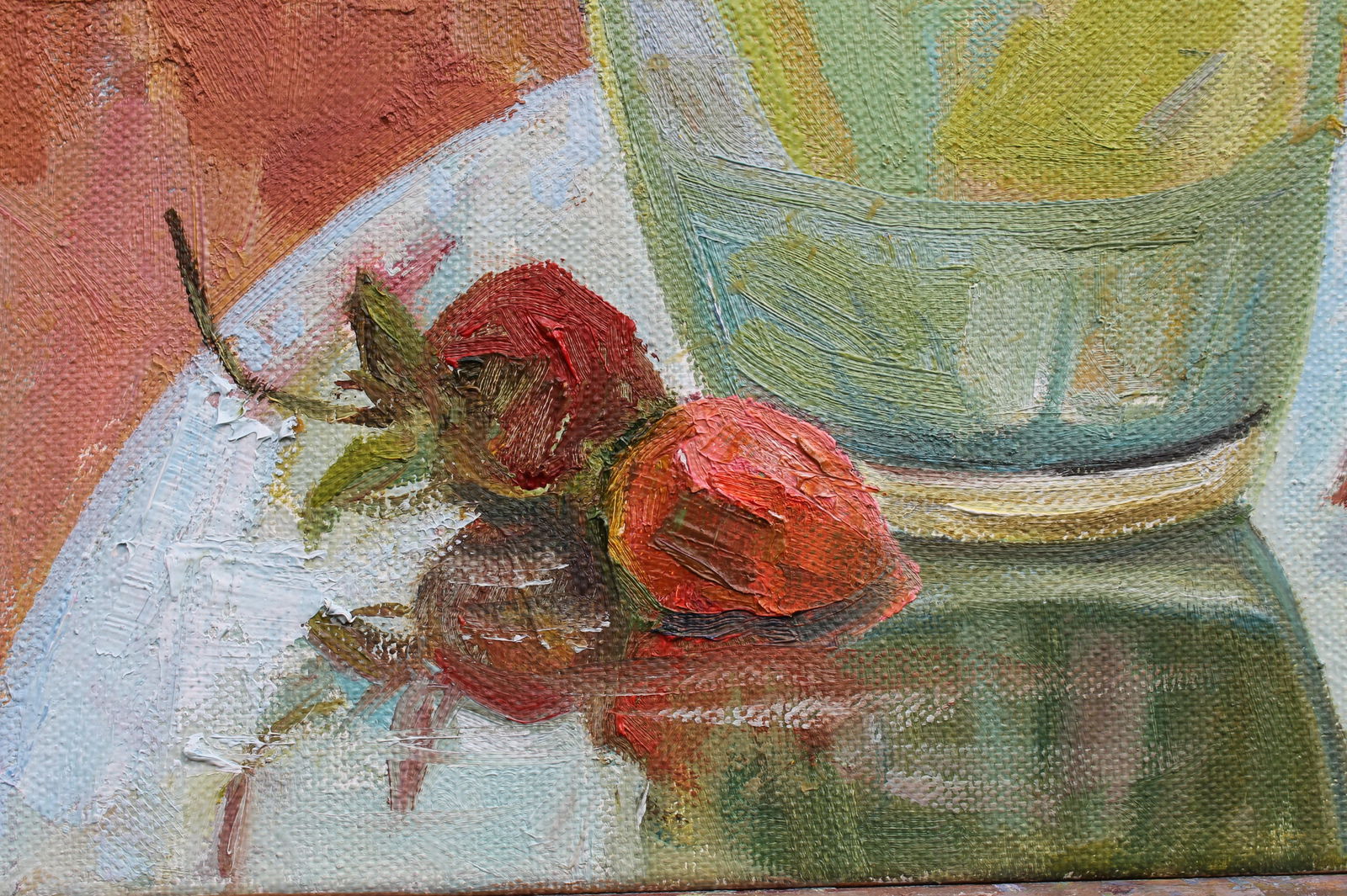 Oil painting Irises Maria Voloschak - 9