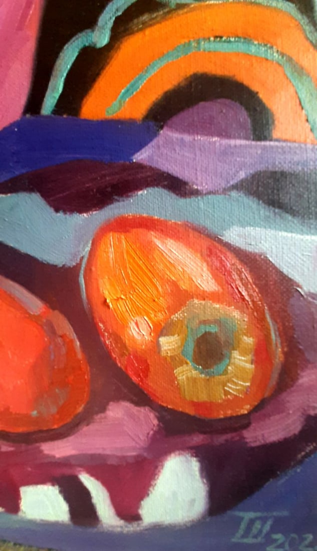 Abstract Oil painting Still life with quince Tetyana Shulyak - 4