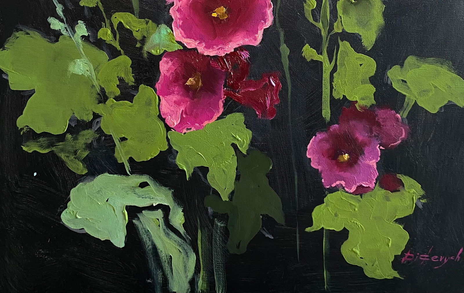 Oil painting Flowers Yulia D. - 5