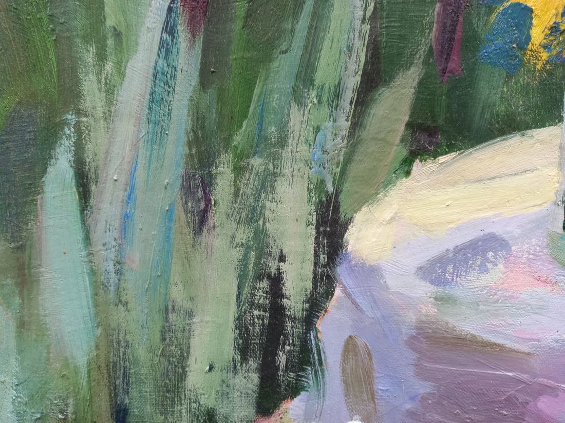 Oil painting Bouquet with irises Alex Ditriev - 4