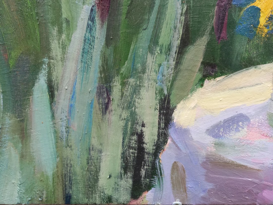 Oil painting Bouquet with irises Alex Ditriev - 7