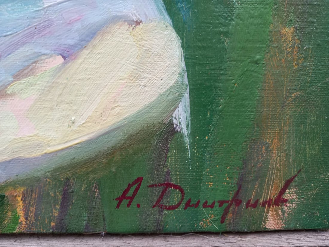 Oil painting Bouquet with irises Alex Ditriev - 9