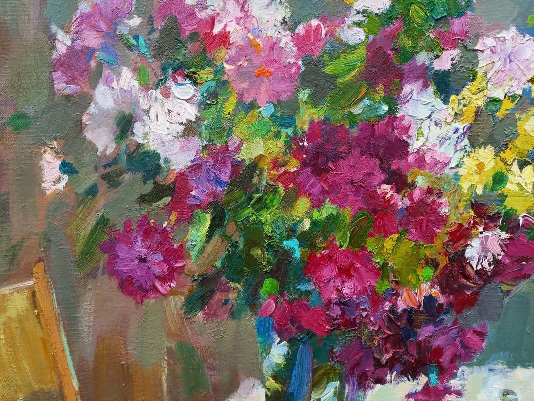 Oil painting Summer bouquet Alex Ditriev - 5