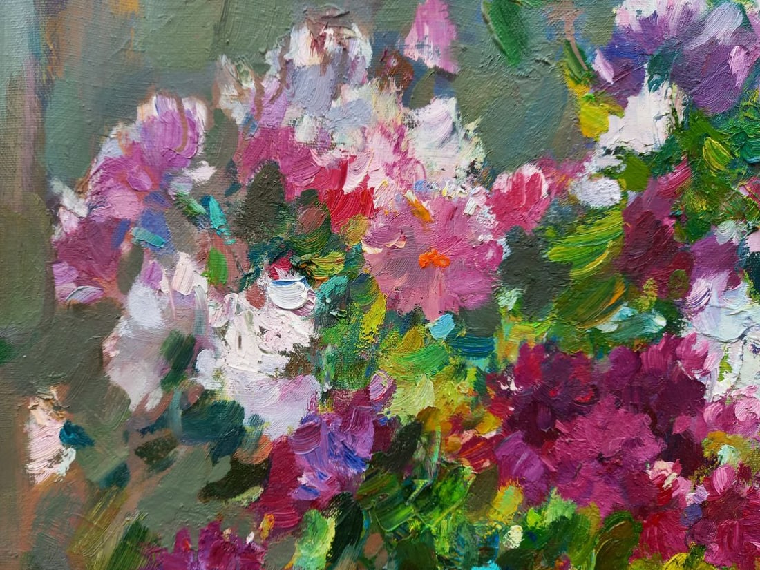 Oil painting Summer bouquet Alex Ditriev - 6