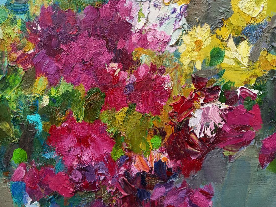 Oil painting Summer bouquet Alex Ditriev - 8