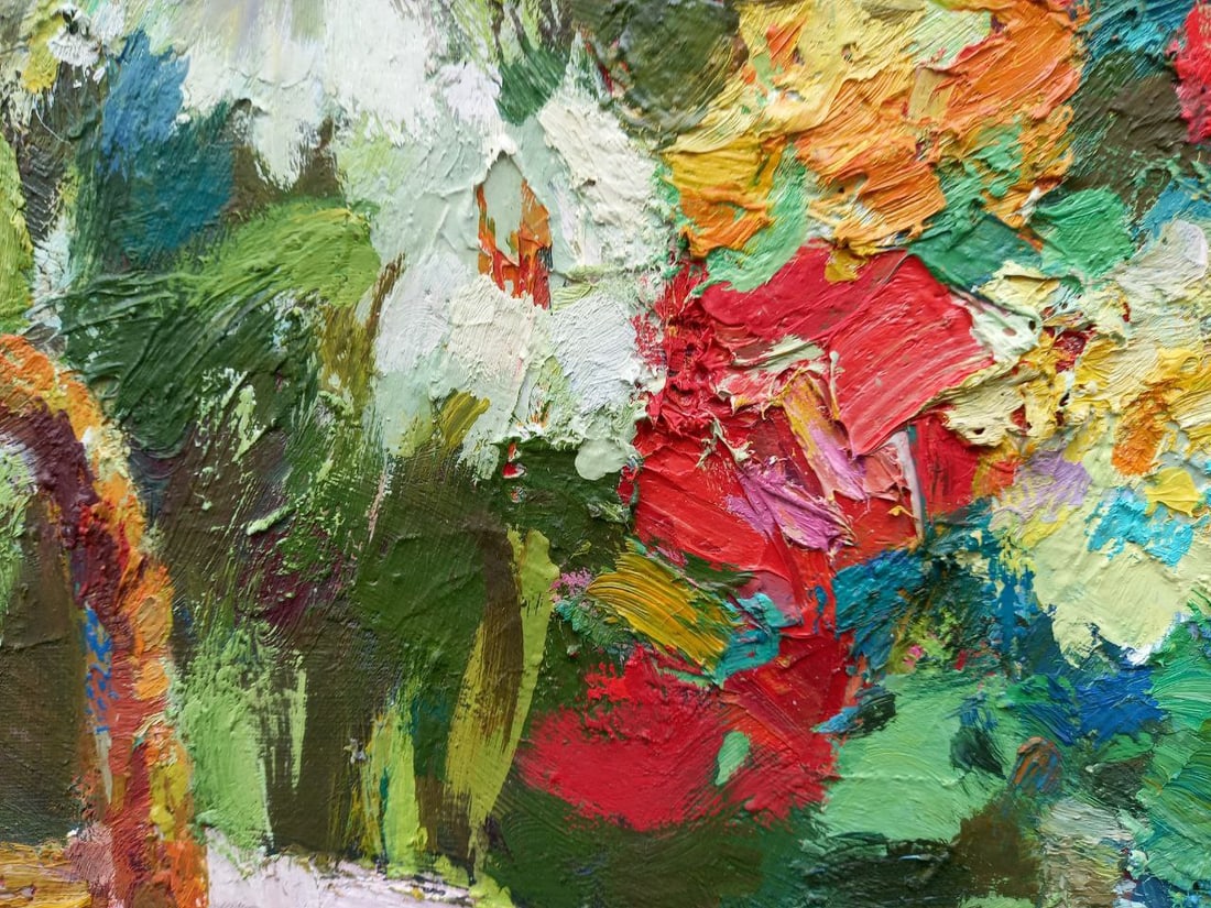 Oil painting Summer bouquet Alex Ditriev - 4