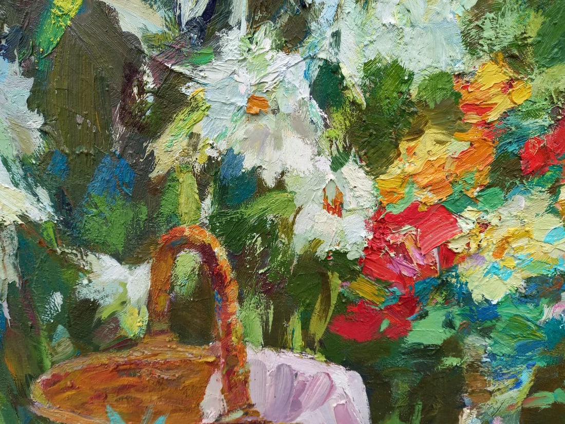 Oil painting Summer bouquet Alex Ditriev - 5