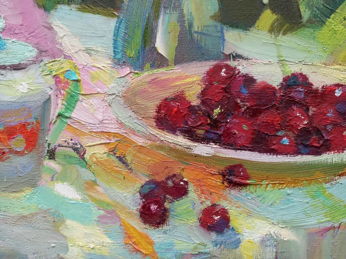 Oil painting Summer bouquet Alex Ditriev - 8