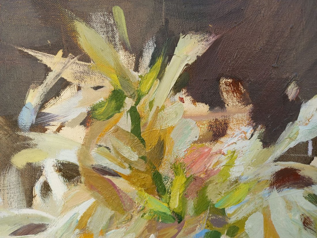 Oil painting Watermelon and lilies Alex Ditriev - 3