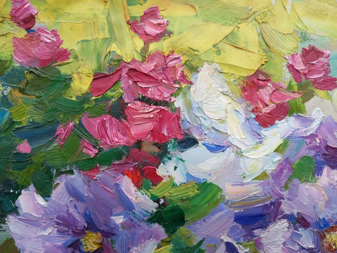 Oil painting Clematis Alex Ditriev - 5