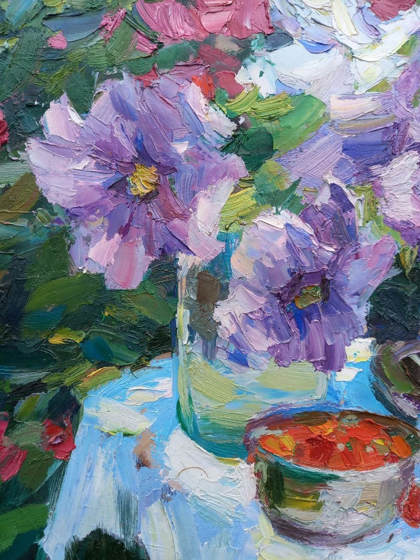 Oil painting Clematis Alex Ditriev - 9