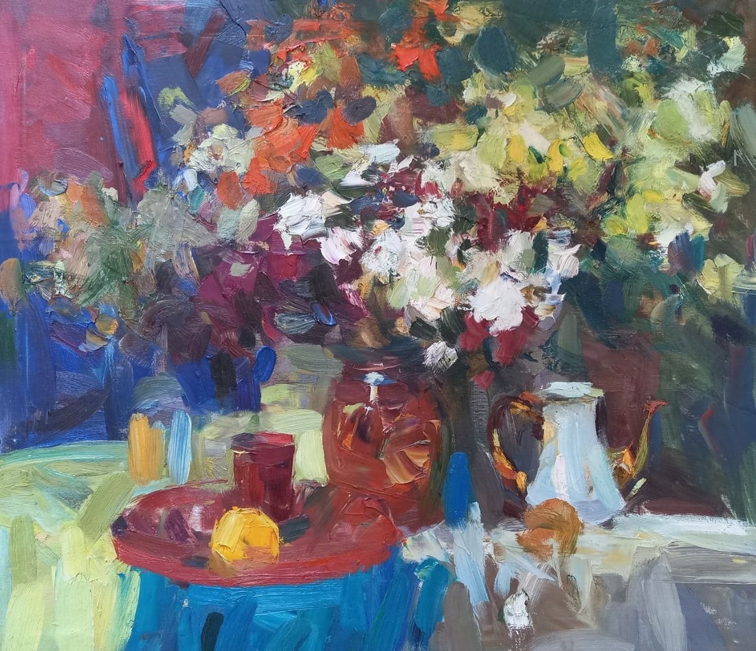 Oil painting Flower extravaganza Alex Ditriev (1 of 6)