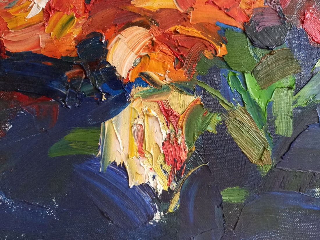 Oil painting Evening roses Alex Ditriev - 10