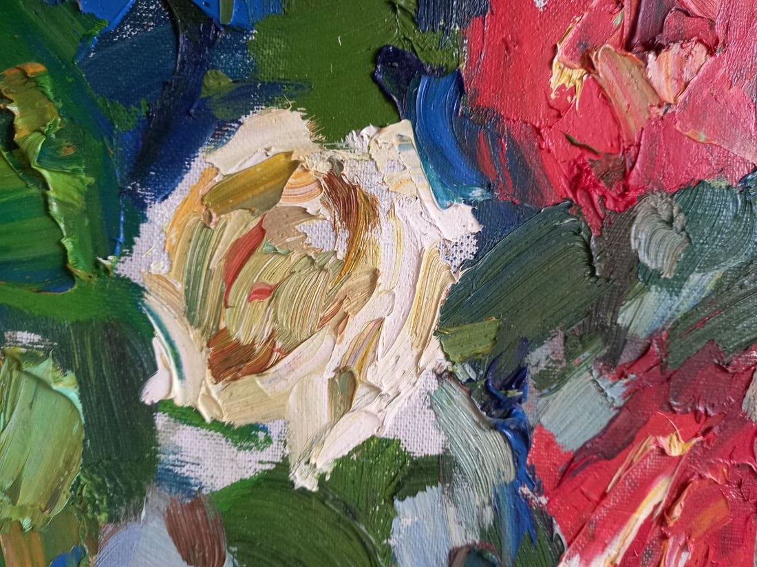 Oil painting Evening roses Alex Ditriev - 5