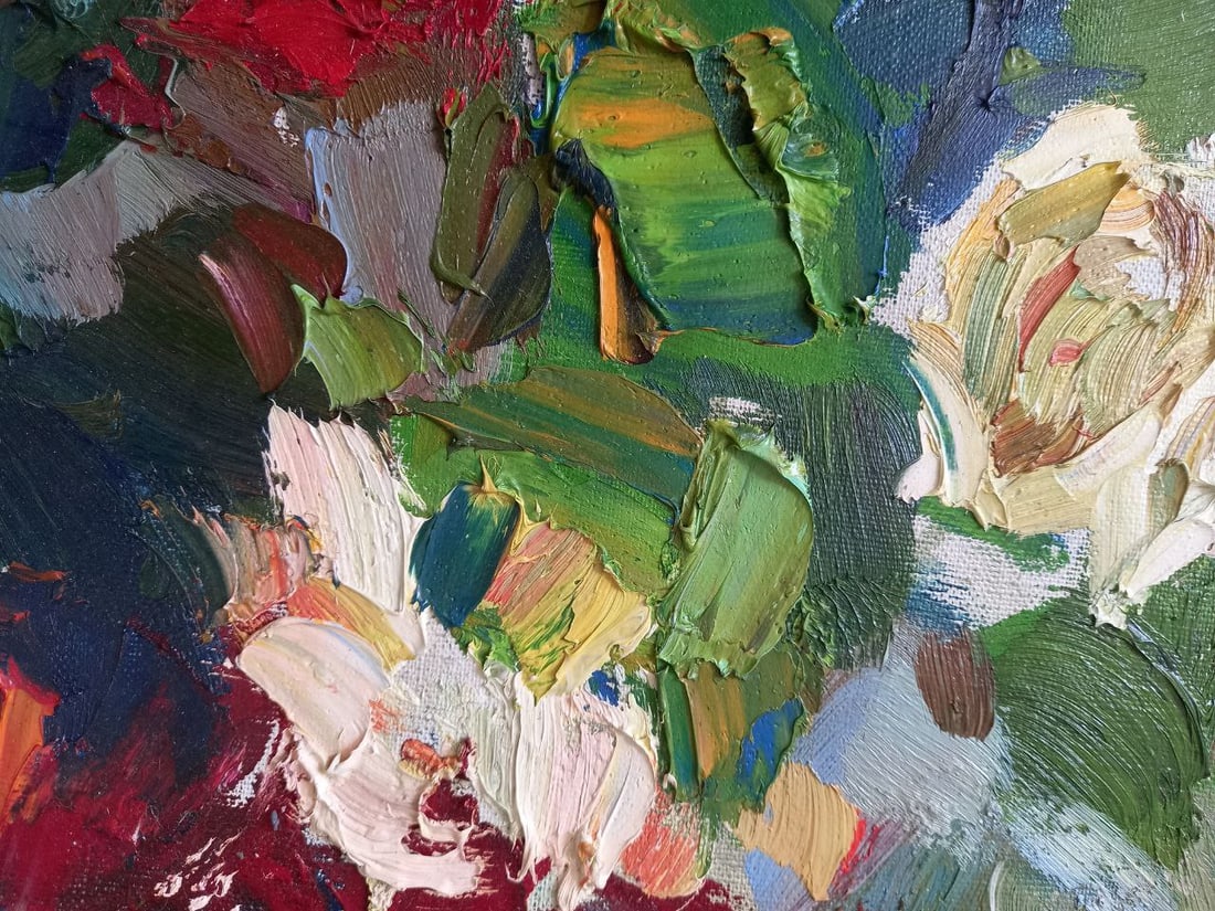 Oil painting Evening roses Alex Ditriev - 7