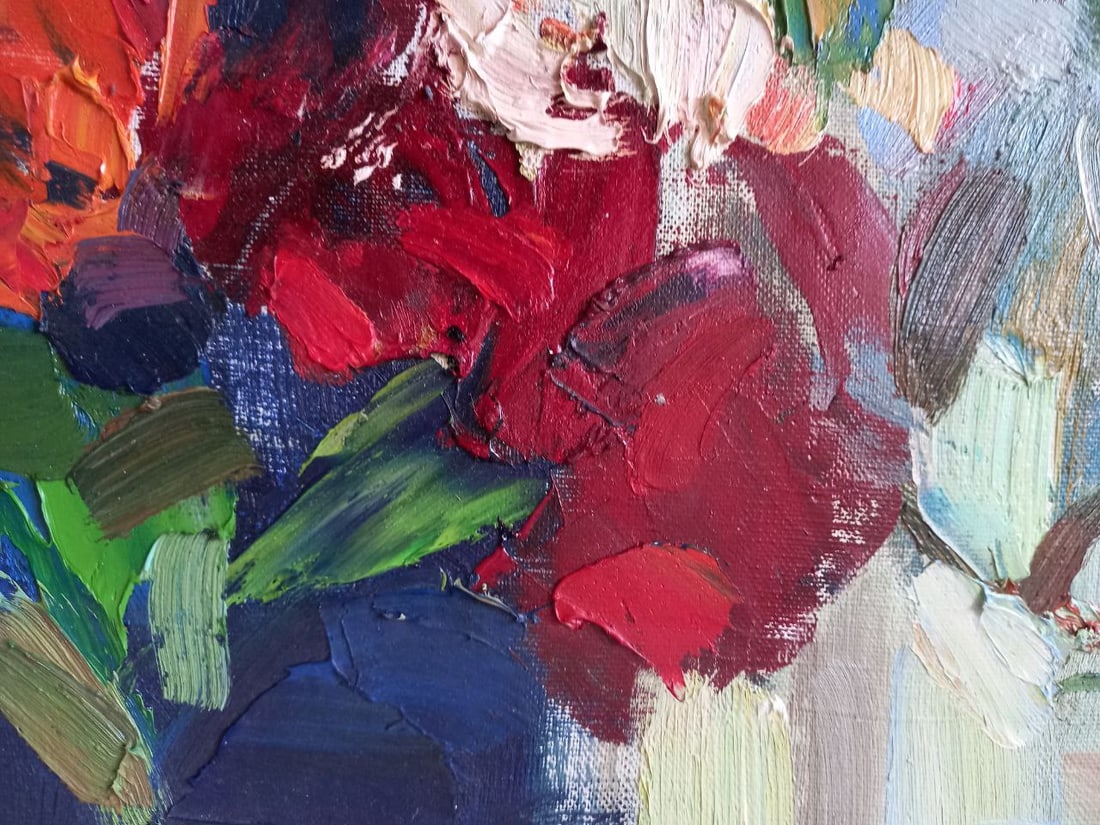 Oil painting Evening roses Alex Ditriev - 9