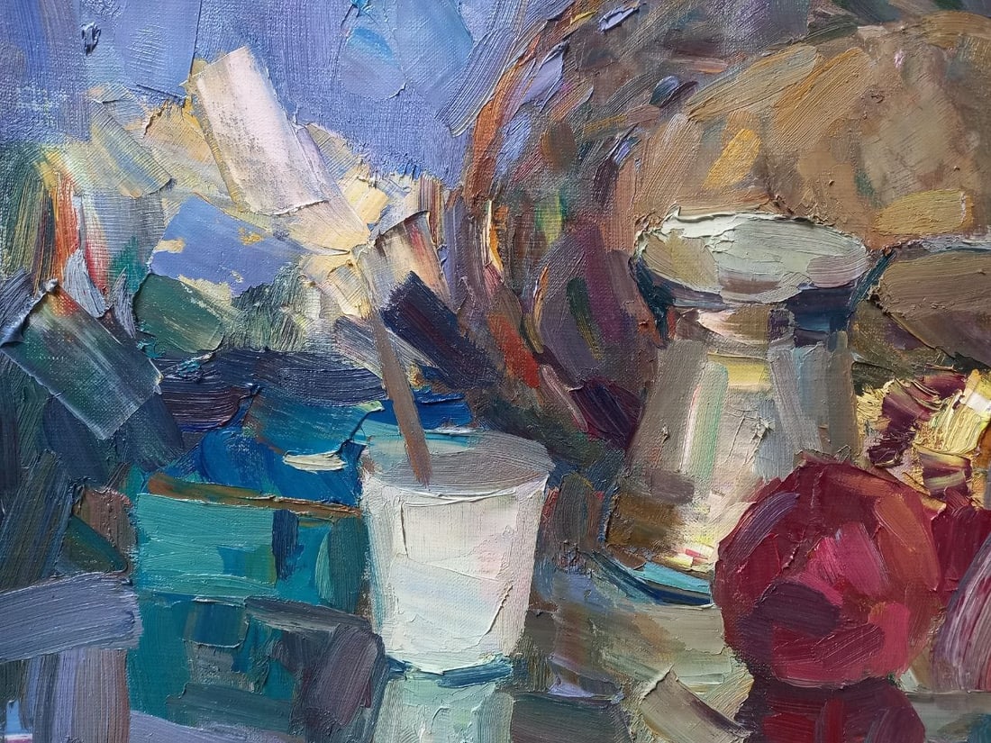 Oil painting Still life with pomegranates Alex Ditriev - 2