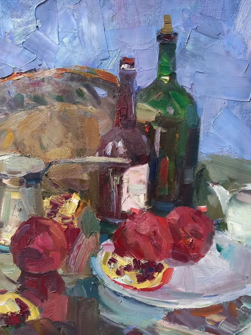 Oil painting Still life with pomegranates Alex Ditriev - 4
