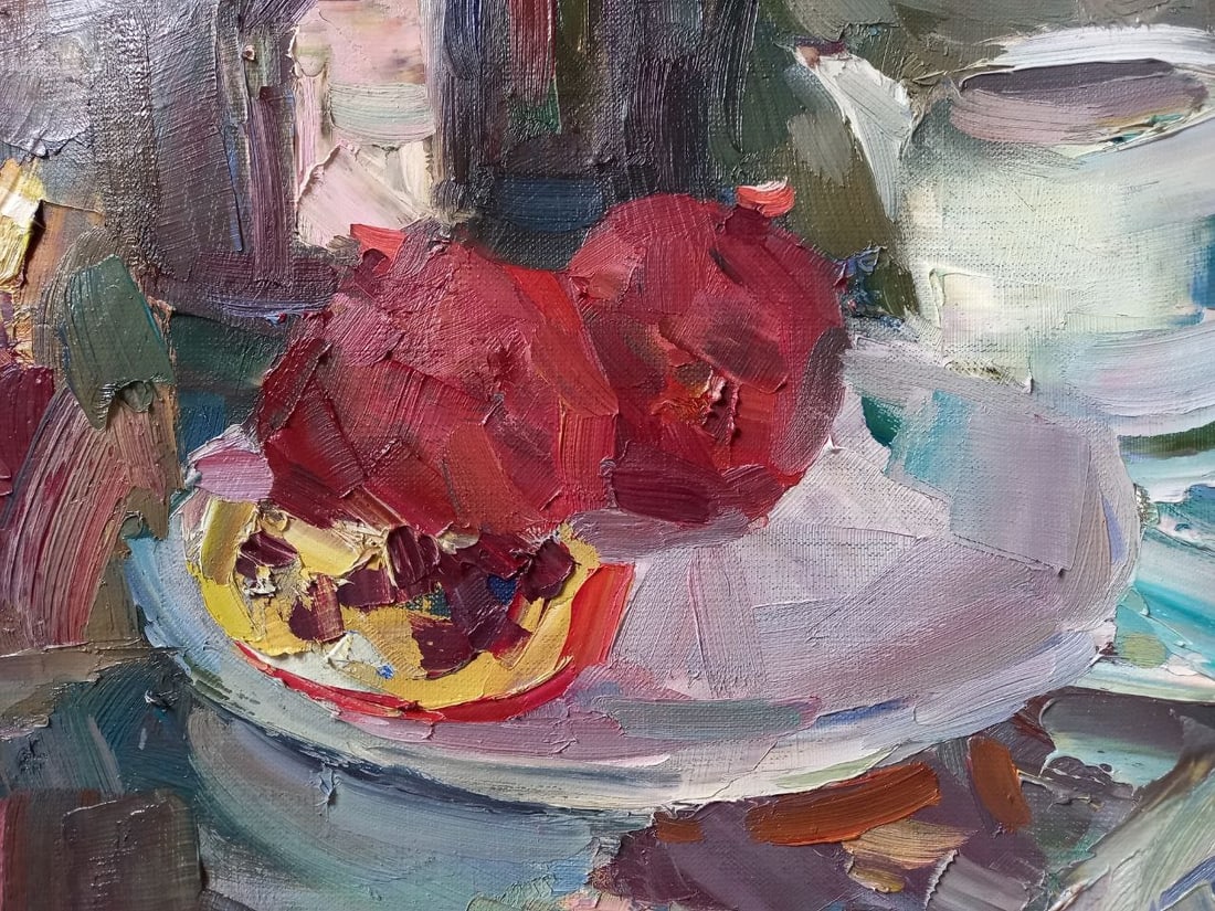 Oil painting Still life with pomegranates Alex Ditriev - 8