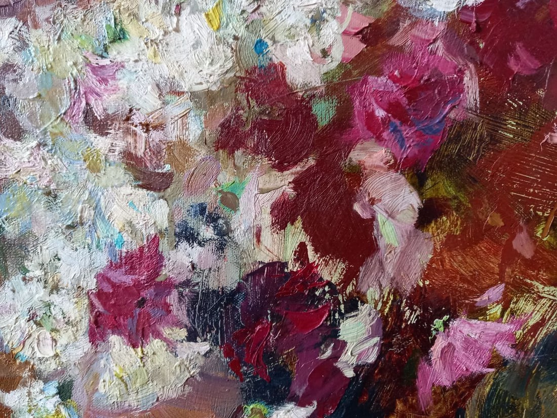 Oil painting Chrysanthemums Alex Ditriev - 12