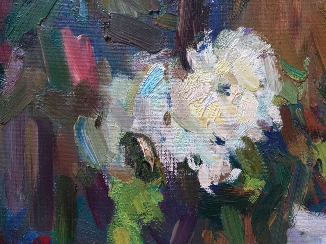 Oil painting Evening roses Alex Ditriev - 7