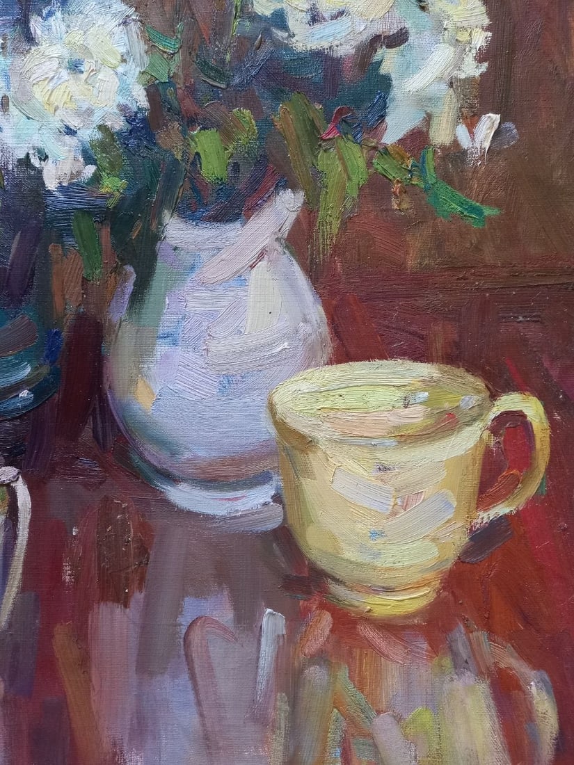 Oil painting Evening roses Alex Ditriev - 8