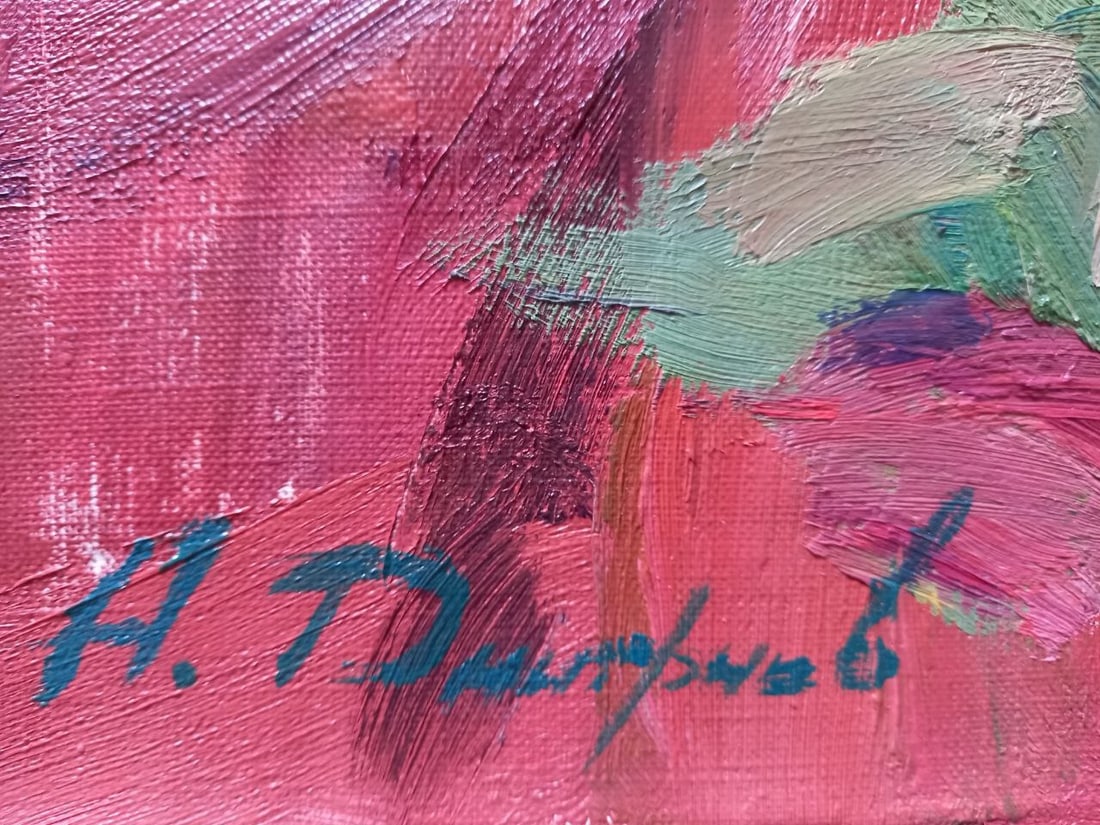 Oil painting Evening sunflowers Alex Ditriev - 6