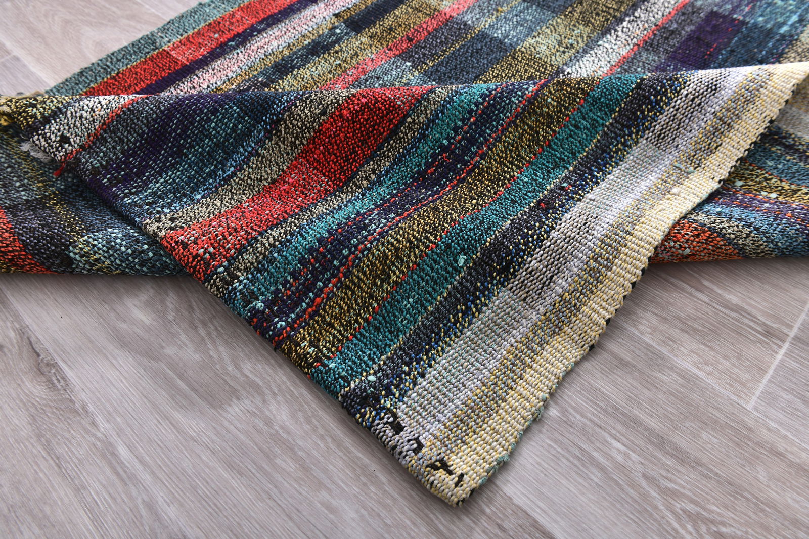 3'2'' x 9'7'' Turkish Flatweave Kilim Rug - 241817 - 12