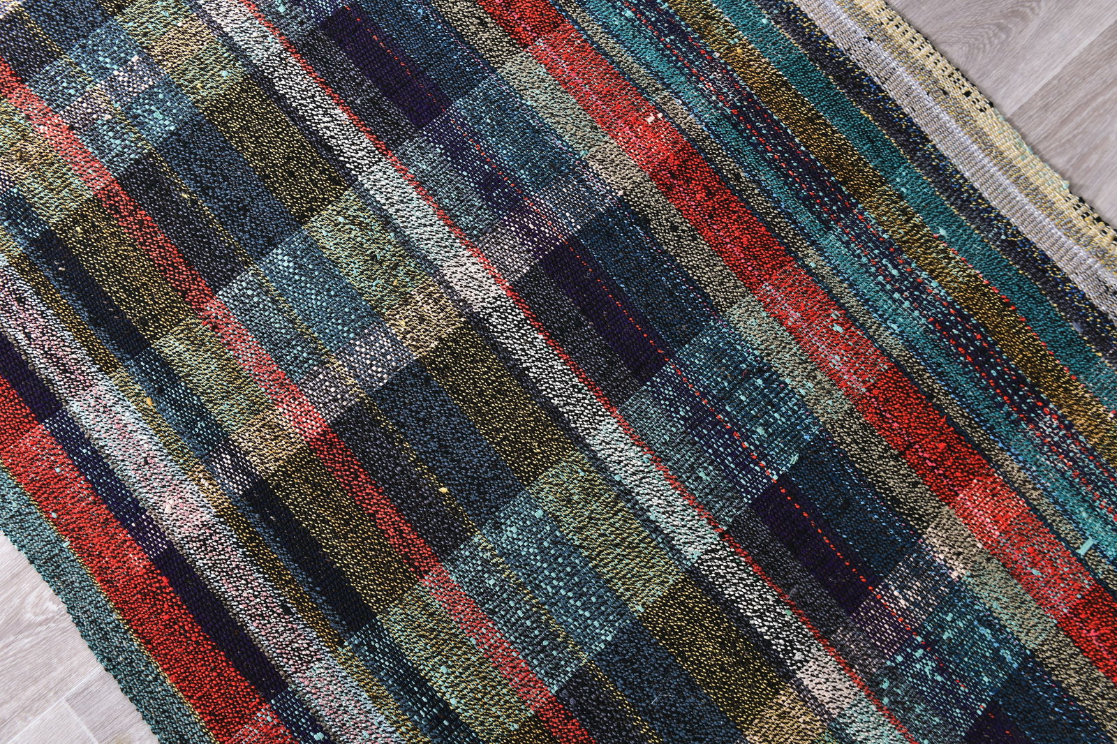 3'2'' x 9'7'' Turkish Flatweave Kilim Rug - 241817 - 4