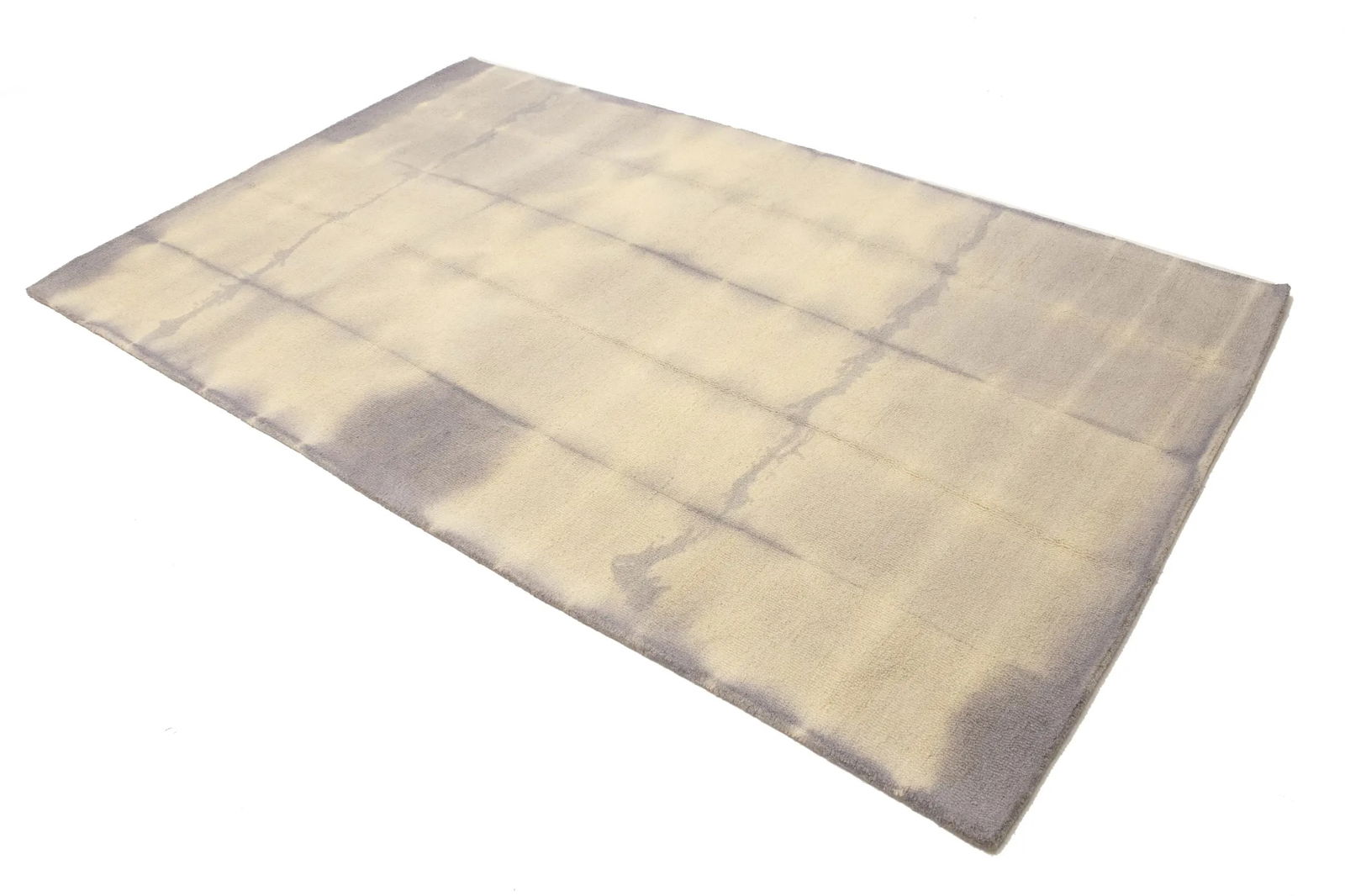 Mauve Tie-Dye 5X8 Hand-Tufted Modern Rug - 4