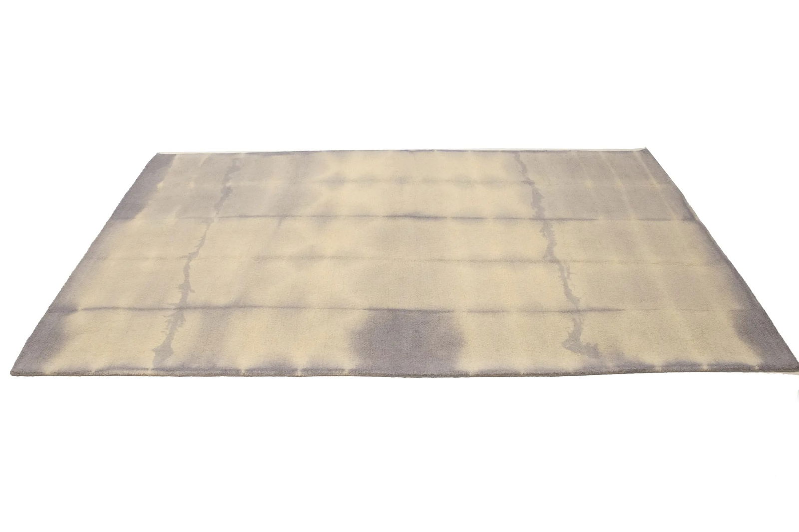 Mauve Tie-Dye 5X8 Hand-Tufted Modern Rug - 6