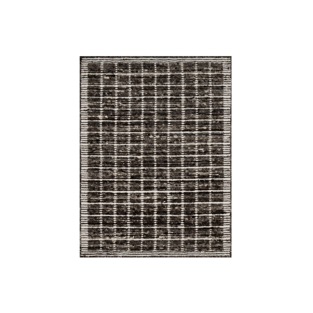 Shades of Brown Modern Plain Decor Box Design Loomed Knotted Wool Rug: Title: Shades of Brown Modern Plain Decor Box Design Loomed Knotted Wool RugDescription: This is a truly genuine one-of-a-kind. It has been Knotted for months and months in the centuries-old weaving