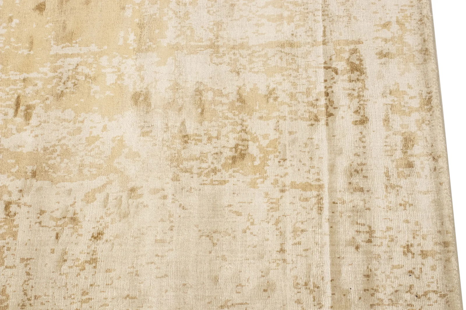 Distressed Beige Brown Abstract 5X8 Hand-Tufted Modern Rug - 10